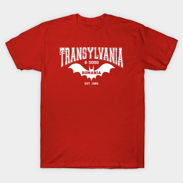 Transylvania 6-5000 College Design T-Shirt by RobotGhost